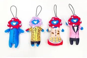 EXPO2025 【キャラクターズ】ミャクミャク ぬいぐるみ のびミャクミャク4種セット 万博