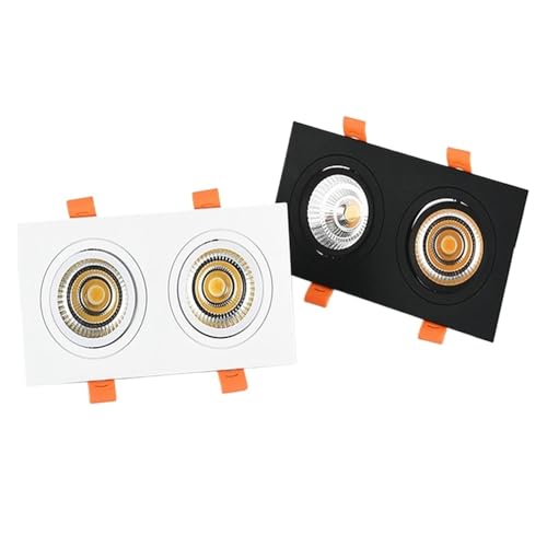Spot de plafond LED COB 7W carré variable 6000K blanc pour éclairage encastré