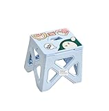 ZeugLung Klapphocker Faltbar Hocker Klappbar, Belastbar bis 50kg, 20cm Tragbar Falthocker, Duschhocker Küchenhocker Badhocker Camping Plastikhocker