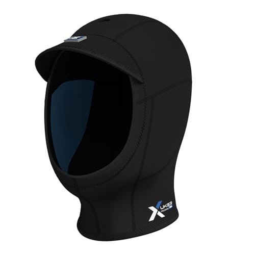 XUKER Neoprene Wetsuit Surf Hood for Men Women 5mm 3mm Wet Suit Hood with Fleece Lining for Ears
