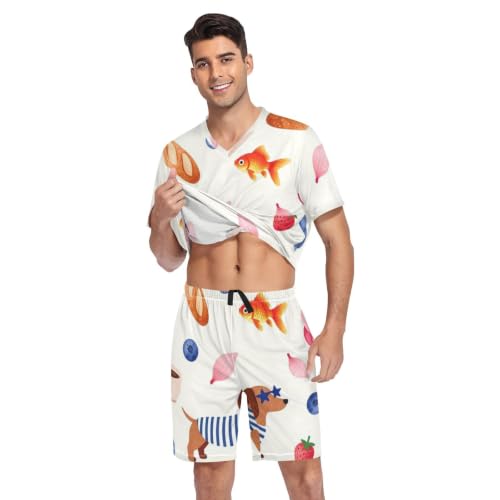Camisas de pijama para hombre suaves que evitan el calor nocturno 4