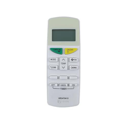 Image of 7SEVEN Compatible with Daikin AC Remote Control ARC470A12 Model 132I Suitable for 1 1.5 2 Ton FTKT50TV 3 Star Split Air Conditioner