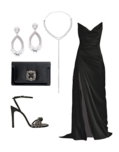 Schwarzes Prinzessin Der Nacht-Frauen-Outfit-Set Rock-Blusen-Set Cover