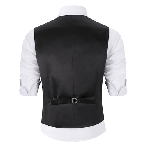 Sequin Vest Party Formal V-neck Shiny Waistcoat Bowtie Set for Wedding Events Mardi Gras St Patricks day Carnival2