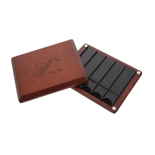 TOVINANNA アルトサックス哨片ケース 耐水性 二面収納 最大対応 クラリネット テナーサックス兼用 携帯便利 演奏会 練習用