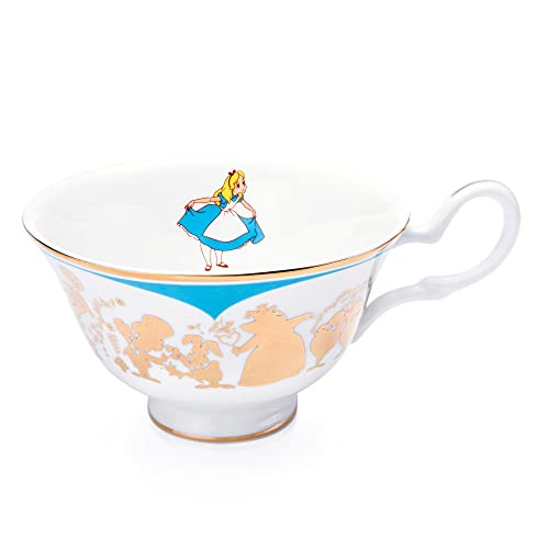 Disney-Alice-in-Wonderland-Cup-and-Saucer-Fine-Bone-China-75--15--15-cm-Multicolor