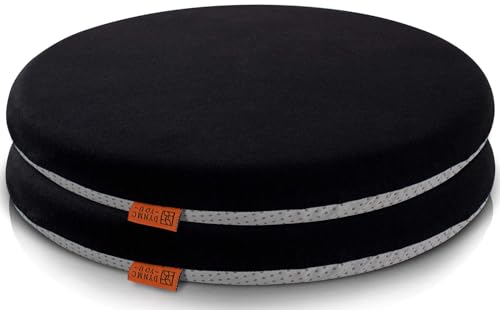 Sitzkissen Stuhl 40x40 cm im 2er Set – Sitzkissen Outdoor mit Memory Foam -Sitzkissen für Indoor & Outdoor Nutzung – Mittelhart H3 Sitzpolster Gartenstuhl Balkon Terrasse – Garten Sitzpolster Schwarz Sitzkissen Stuhl 40x40 cm im 2er Set – Sitzkissen Outdoor mit Memory Foam -Sitzkissen für Indoor & Outdoor Nutzung – Mittelhart H3 Sitzpolster Gartenstuhl Balkon Terrasse – Garten Sitzpolster Schwarz