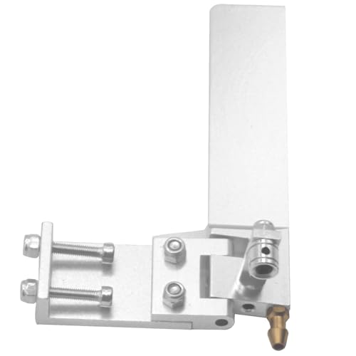 Vgoohobby Aluminum Alloy RC Boat Rudder with Water Pickup Suction Absorbing Steering Compatible with Electric Gas Power Remote Control RC Model Boat (75mm)