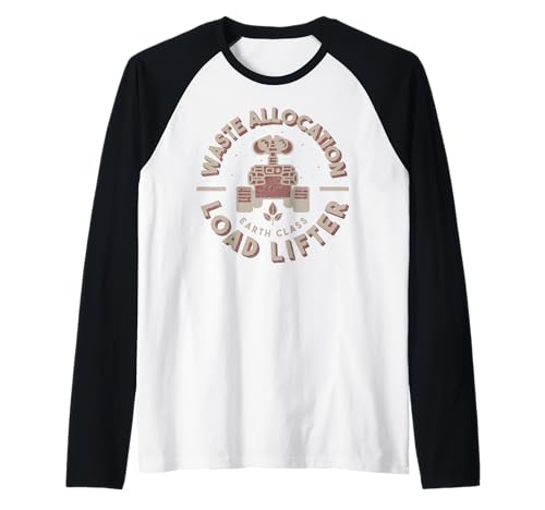 Maillot de baseball Wall-E avec manches raglan bicolores confortables