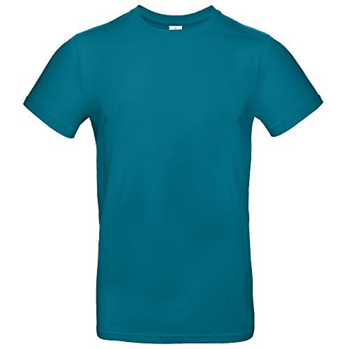 Image of B&C Men's #E190 Tee, Diva Blue, 2XL. TU03T