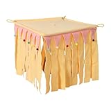 ＡＷＨＡＯ Guinea Pig Hideout Pets Nest Guinea Pig House Small Animal Hideout for Rabbit Rat, Yellow, S
