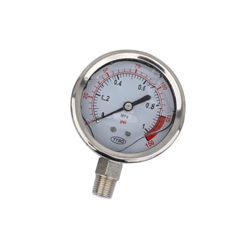 Clear Read Radial Style Pressure Gauge Copper Movement For Mechanical Systems