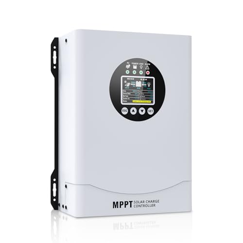 120A MPPT Solar Charge Controller, 12V 24V 36V 48V 60V 72V 84V 96V Battery System Auto , Solar Panel Charge Controller Regulator, LCD Display,Max Input PV 230V for FLD,LiFePO4,SLD,Gel,AGM