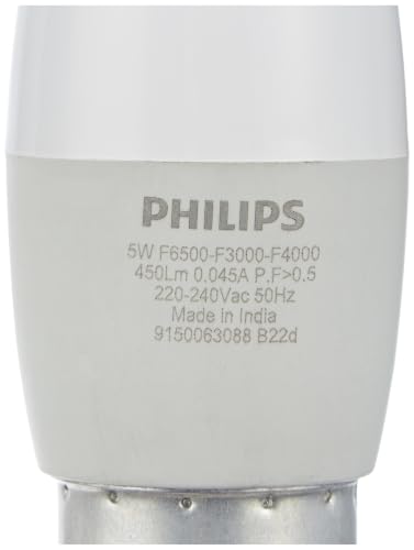Image of PHILIPS LED Candle Bulb SceneSwitch 5W | 3 in 1 Cool Daylight Neutral White Warm White | B22 Bayonet Base | Dimmable Ambience Switch Light | For Decorative Fixtures and Chandeliers | Pack of 1