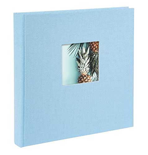 goldbuch 24 829 Fotoalbum mit Bildausschnitt, Bella Vista Himmelblau, Erinnerungsalbum im Format 25 x 25 cm, Foto Album 60 weiße Seiten mit Pergamin-Trennblättern, Fotobuch mit Leineneinband, Blau goldbuch 24 829 Fotoalbum mit Bildausschnitt, Bella Vista Himmelblau, Erinnerungsalbum im Format 25 x 25 cm, Foto Album 60 weiße Seiten mit Pergamin-Trennblättern, Fotobuch mit Leineneinband, Blau