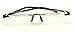 V.W.E Rectangular Rimless Memory Flex Temple Reading Glasses With Anti-reflective AR Coating (Brown, 1.75)