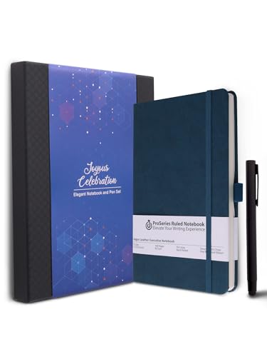 Image of DOODLE Undated Executive Gift Set | A5 192 Pages Vegan Leather Notebook + Stylish Pen with Stylus | All Packed in a Beautifully packaged in an Elegant Gift Box (Notable 1)