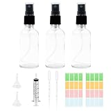 INHALT: 50ml Tragbare Sprühflasche x 3, Etikett x 2, Trichter x 2, Pipette x 2 und eine 20ml Spritze. Damit können Sie die gewünschte Flüssigkeit einfach übertragen und die Flüssigkeit in der Flasche identifizieren