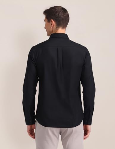Image of U.S. Polo Assn. Men's Solid Collared Neck Full Sleeve Formal Cotton Regular Fit Shirts