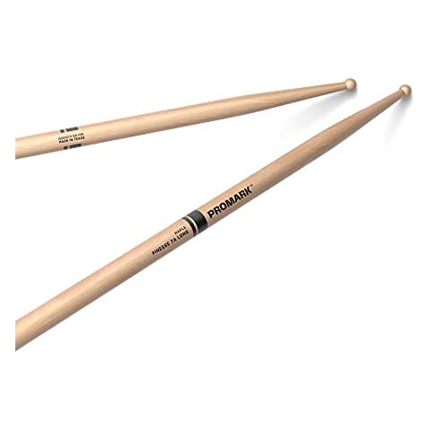 ProMark Drum Sticks - Finesse 7A Drumsticks - Drum Sticks Set - Small Round Wood Tip - Long Maple Drumsticks - Consistent Weight and Pitch - 1 Pair Cover