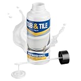 IRONABLE Tub and Tile Paint, 3.5oz High-Gloss White Touch Up Paint for Bathtub, 1-Part Bathtub Paint Kit for Bathroom, Repair Any Scratches & Chips on Porcelain Ceramic Enamel Tiles, Sinks and Toilets (No Need Part B)