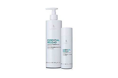 Lendan - Prebiotic Cleansing Milk - Essential Reload - 500 ml - All Skin Types - Removes Makeup and Impurities - Brightness and Hydration - Lightweight Texture