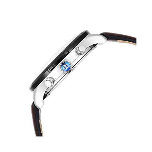 Titan Regalia Maritime White Dial Quartz Multifunction Leather Strap Watch for Men-NS1873KL01 - Image 3