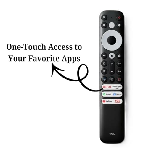 Image of Replacement Remote Control for TCL Smart TV (Non-Voice) - Compatible with TCL LED, UHD & Android TVs | Dedicated ZEE5, Netlix & Prine Video Hotkeys | Check Model Compatibility Before-Buying