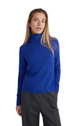 Image of Style & Republic Women's 100% Cashmere Turtleneck Sweater, Regular Fit, Premium Knit Jumper for Autumn, Winter and Spring