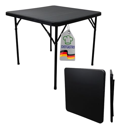 CHEFGASTRO Balkontisch klappbar 86x86cm Gartentisch wetterfest 4...