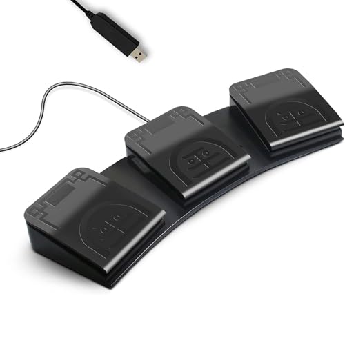 Pédale de jeu USB programmable | Commandes d'action machines de jeu triple - 5