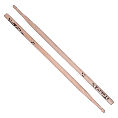 Image of Kadence MW7A-C Jamming Series Drumsticks Combo | Pack of 2 | 7A Size Maple Wood | Acorn Tip with Smooth Matte Finish | Pair Weighs 62 g | Natural