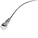 A-Team Performance - Engine Transmission Dipstick Flexible Stainless Steel Braided Turbo TH-350/TH-400 Turbo 350 Turbo 400 - Compatible with Chevy GM - Firewall Mount Chrome
