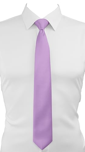Image of Dibi Solid Color Ties for Men, Formal Mens Ties, Neck Tie, Classic Tie for Boys Women Teens, Wedding Business Costume Necktie