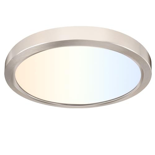 Image of hykolity 9 Inch Selectable CCT LED Round Flat Panel Light,18W,1800LM,3CCT