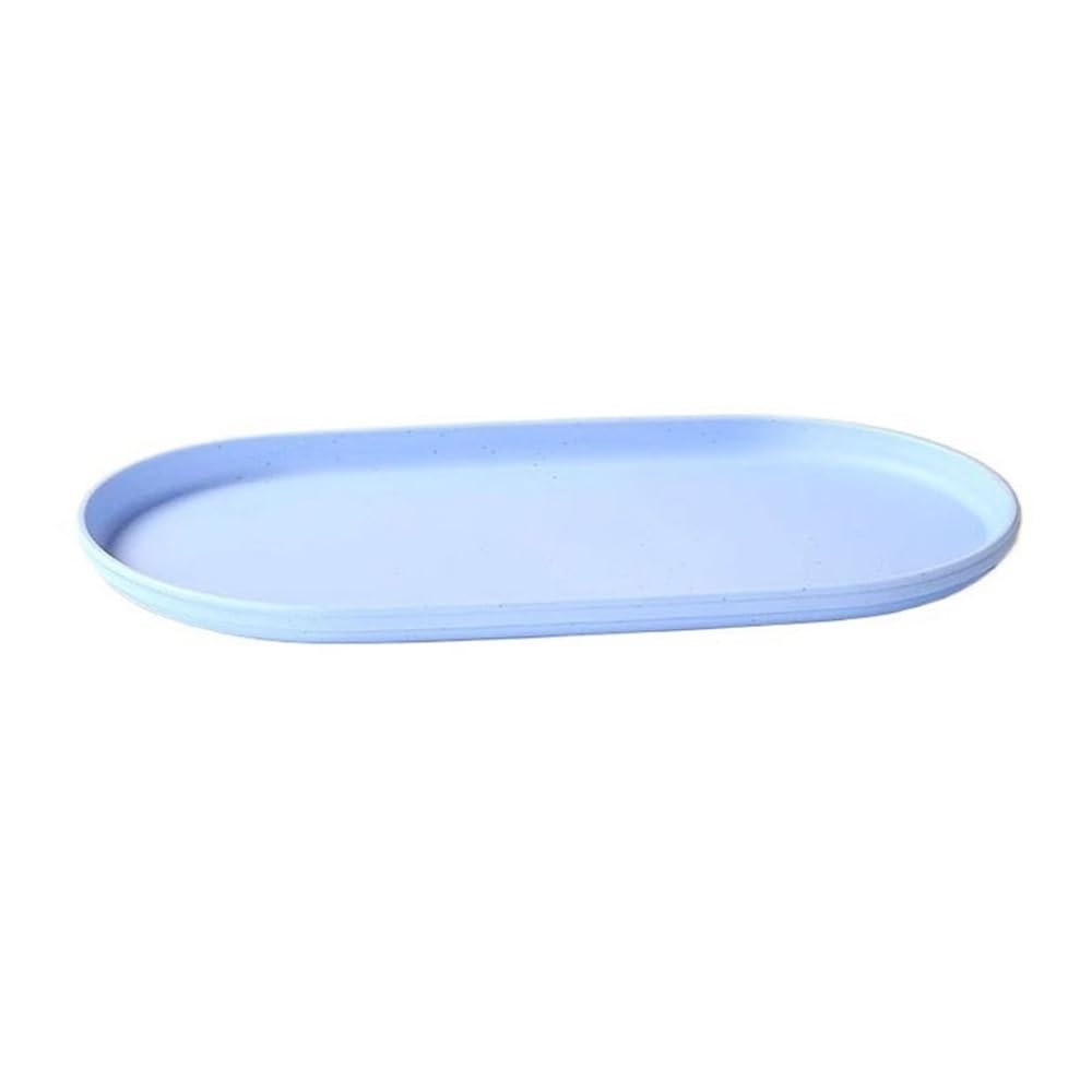 K5C7S3W9D6 plant dish saucer Plant Drip Tray 14.8 Inch Elliptical Saucers, Garden Home Plastics Potted Pallet(Blue)