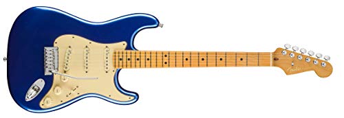Authentic Crazy Deals Fender American Ultra Stratocaster MN Cobra Blue w/Hardshell Case
