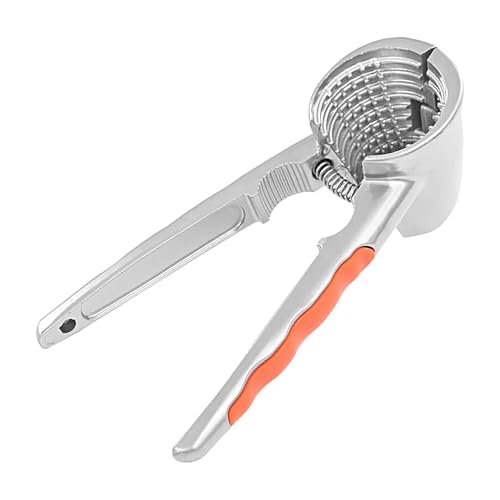 Utensilios De Cocina Versátiles Para Nueces | Cracker De Nueces | Abrecastañas - Cascanueces De Aluminio | Cascanueces Para Todas Las Nueces | Herramienta De Apertura De Alicates De Pecan Con Mango