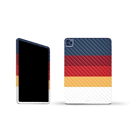 Image of MightySkins Carbon Fiber Skin Compatible with Apple iPad Pro 11 inch M2 4th Gen (2022) Full Wrap Kit - Vintage Lines | Protective, Durable Textured Carbon Fiber Finish | Easy to Apply | Made in The USA