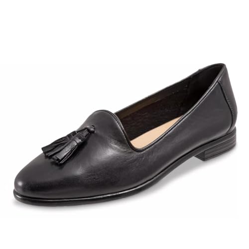 YDN Women's Almond Toe Low Heeled Pumps Tassels Fringed Decor Chunky Heels Slip On Party Daily Office Shoes Size 4-16 US