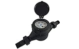 DAE MJP-75 Lead Free Potable Plastic Water Meter, 3/4' NPT Couplings, Gallon