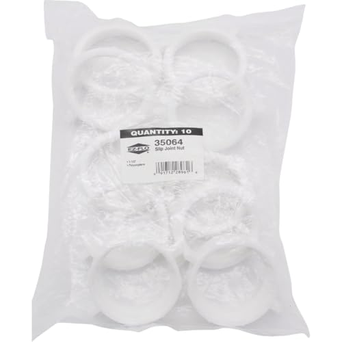 100 Pk 1-1/2 Plas Sj Nut