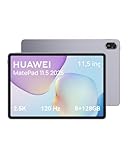 HUAWEI MatePad 11.5 2025 Tablet 2.5K 120Hz G&ouml;z Dostu, 8+128GB, 10100 mAh Pil, 40W SuperCharge, WiFi 6, Bluetooth 5.2, HUAWEI Notes, D&ouml;rtl&uuml; Hoparl&ouml;r, Uzay Grisi