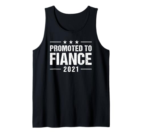 Homme Promoted to Fiance 2021 - Funny Soon to Be Fiance Vintage Débardeur