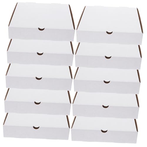 MUCKLILY Diy Pizza Paper Boxes 30pcs Paper Corrugated Pizza Containers for Food Storage and Shipping 7 Inch