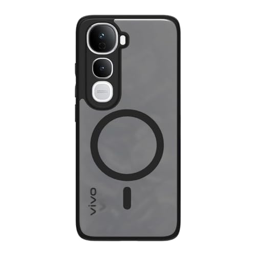 Image of Back Cover for Vivo Y400 5G, Cover Translucent PC + Soft TPU Bumper Case with Magnetic Support Shockproof Protection Mobile Case Cover (Vivo Y400)