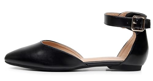 VenusCelia Women's D'Orsay Strap Flat Shoe2