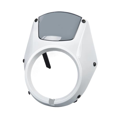 Pare-brise moto blanc CL500 pour réduire la fatigue du vent et protéger le phare avant