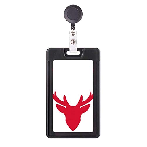 Porte-badge rétractable Noël rouge pour égayer les blouses de l'hôpital en décembre