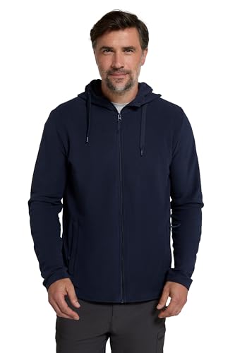 Mountain Warehouse Camber Mens Fleece Hoodie Blue XXS